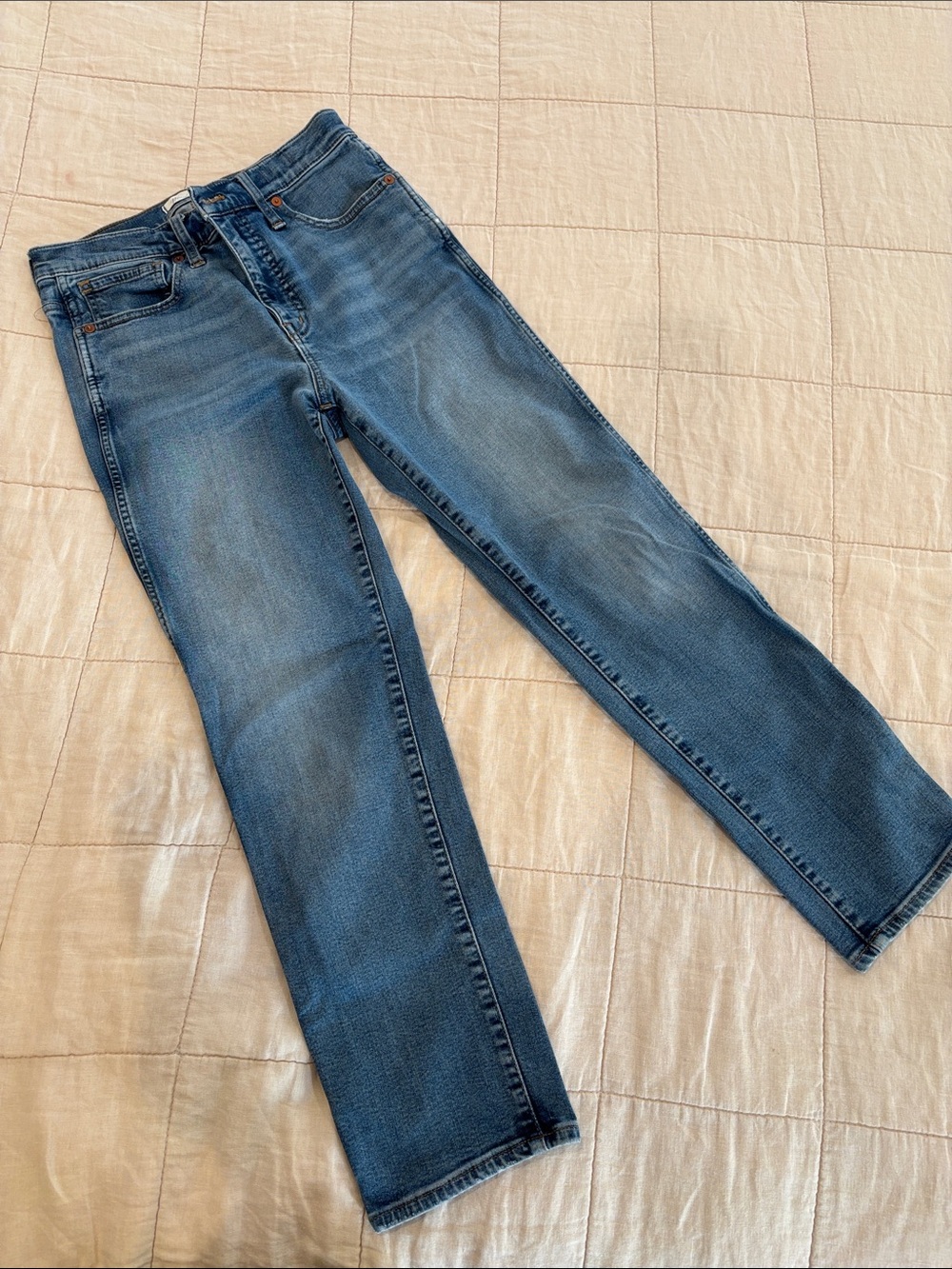 Madewll Blue Straight-Leg Jeans